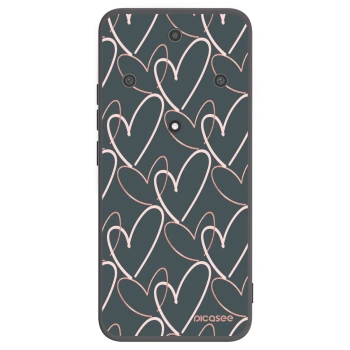 Picasee crna silikonska maskica za Honor Magic5 Lite 5G - Lots of love