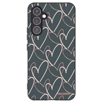 Picasee crna silikonska maskica za Samsung Galaxy A54 5G A546B - Lots of love