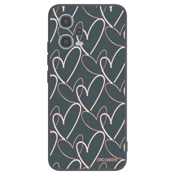 Picasee crna silikonska maskica za Xiaomi Redmi Note 12 5G - Lots of love