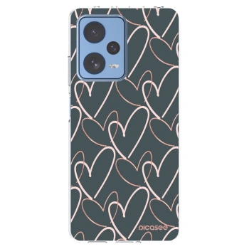 Picasee silikonska prozirna maskica za Xiaomi Redmi Note 12 Pro 5G - Lots of love