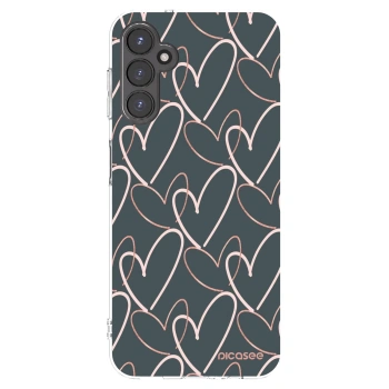 Picasee silikonska prozirna maskica za Samsung Galaxy A14 4G A145R - Lots of love