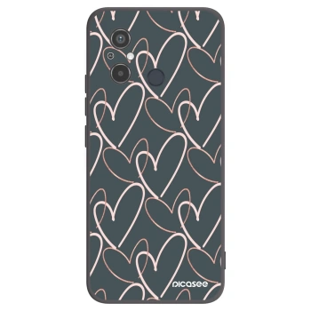 Picasee crna silikonska maskica za Xiaomi Redmi 12C - Lots of love