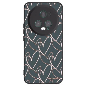 Picasee crna silikonska maskica za Honor Magic5 Pro - Lots of love