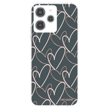 Picasee silikonska prozirna maskica za Xiaomi Redmi 12 4G - Lots of love