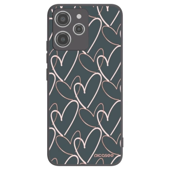 Picasee crna silikonska maskica za Xiaomi Redmi 12 4G - Lots of love