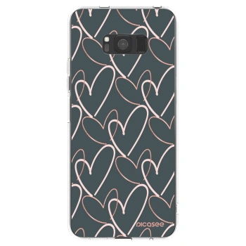 Picasee silikonska prozirna maskica za Samsung Galaxy S8 G950F - Lots of love