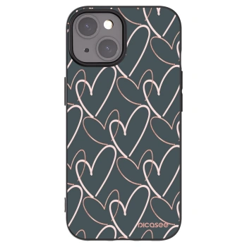 Picasee crna silikonska maskica za Apple iPhone 15 - Lots of love