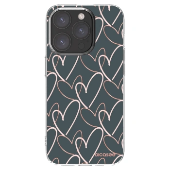 Picasee silikonska prozirna maskica za Apple iPhone 15 Pro - Lots of love