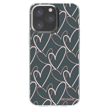 Picasee silikonska prozirna maskica za Apple iPhone 15 Pro Max - Lots of love