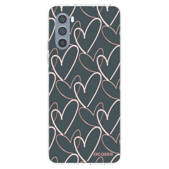 Picasee silikonska prozirna maskica za Motorola Moto G62 - Lots of love