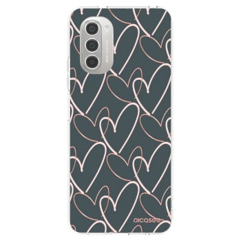 Picasee silikonska prozirna maskica za Motorola Moto G51 - Lots of love