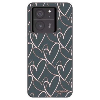Picasee crna silikonska maskica za Xiaomi 13T - Lots of love