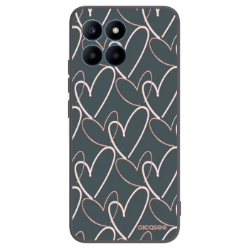 Picasee crna silikonska maskica za Honor 70 Lite - Lots of love