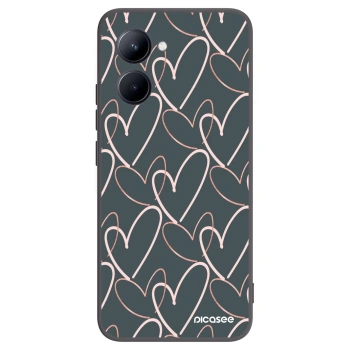 Picasee crna silikonska maskica za Realme C33 (2023) - Lots of love