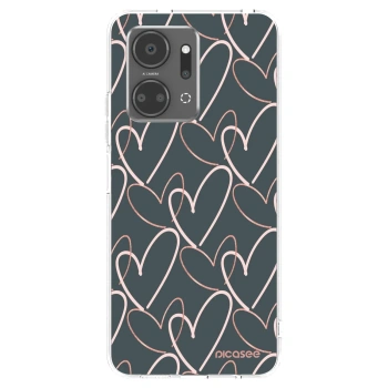 Picasee silikonska prozirna maskica za Honor X7a - Lots of love