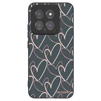 Picasee crna silikonska maskica za Xiaomi 14 - Lots of love