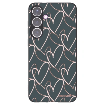 Picasee crna silikonska maskica za Samsung Galaxy S24+ S926B 5G - Lots of love