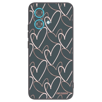 Picasee crna silikonska maskica za Motorola Edge 40 Neo - Lots of love