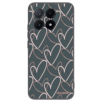 Picasee crna silikonska maskica za Xiaomi Poco X6 Pro - Lots of love