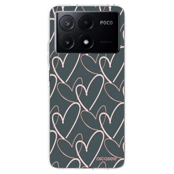 Picasee silikonska prozirna maskica za Xiaomi Poco X6 Pro - Lots of love