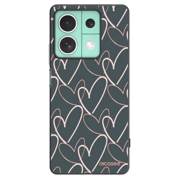 Picasee crna silikonska maskica za Xiaomi Redmi Note 13 5G - Lots of love