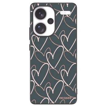 Picasee crna silikonska maskica za Xiaomi Redmi Note 13 Pro+ 5G - Lots of love