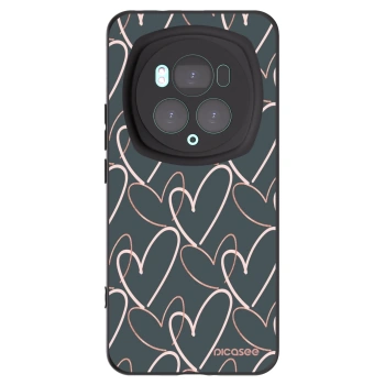 Picasee crna silikonska maskica za Honor Magic6 Pro - Lots of love