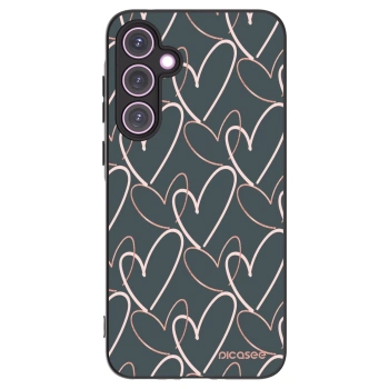 Picasee crna silikonska maskica za Samsung Galaxy A35 5G A356B - Lots of love