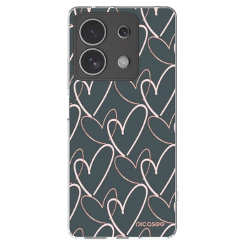 Picasee silikonska prozirna maskica za Xiaomi Redmi Note 13 4G - Lots of love