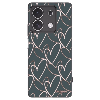 Picasee crna silikonska maskica za Xiaomi Redmi Note 13 4G - Lots of love
