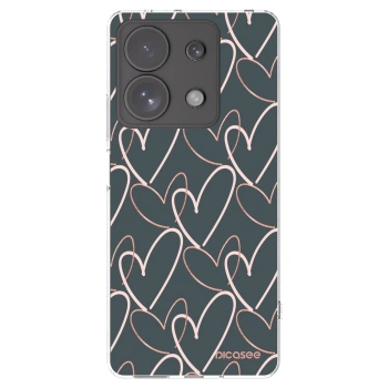 Picasee silikonska prozirna maskica za Xiaomi Redmi Note 13 Pro 4G - Lots of love