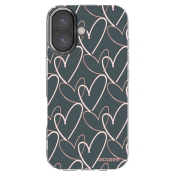 Picasee silikonska prozirna maskica za Apple iPhone 16 - Lots of love