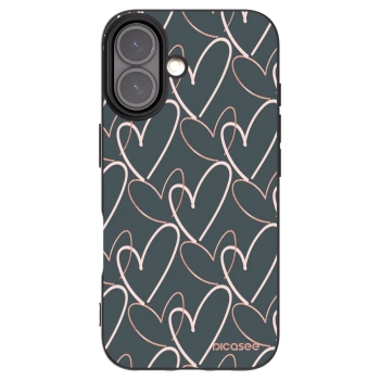 Picasee crna silikonska maskica za Apple iPhone 16 - Lots of love
