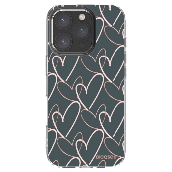 Picasee silikonska prozirna maskica za Apple iPhone 16 Pro - Lots of love