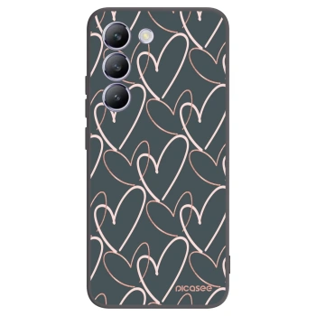 Picasee crna silikonska maskica za Vivo V40 SE 5G - Lots of love