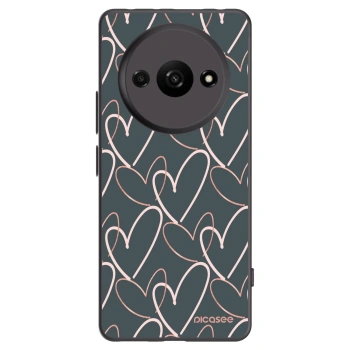 Picasee crna silikonska maskica za Xiaomi Redmi A3 - Lots of love