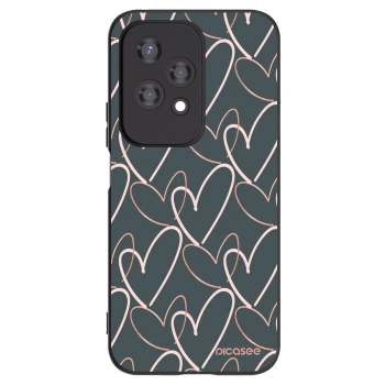 Picasee crna silikonska maskica za Honor 200 Lite - Lots of love