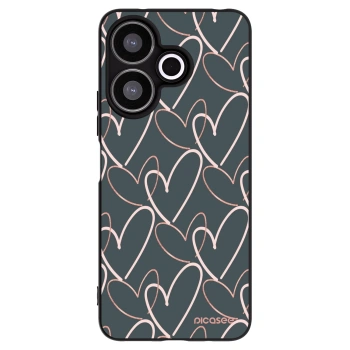 Picasee crna silikonska maskica za Xiaomi Redmi 13 4G - Lots of love
