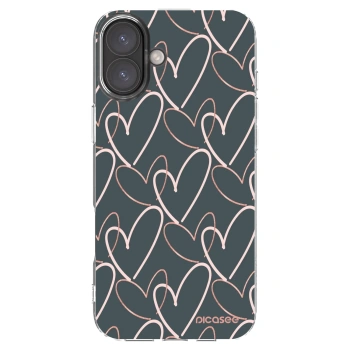 Picasee silikonska prozirna maskica za Apple iPhone 16 Plus - Lots of love