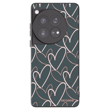 Picasee crna silikonska maskica za OnePlus 12 5G - Lots of love