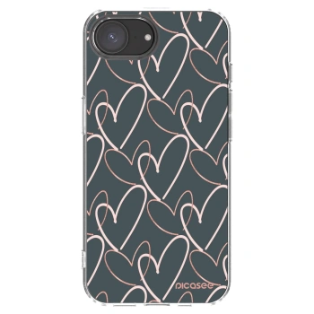 Picasee silikonska prozirna maskica za Apple iPhone 16e - Lots of love