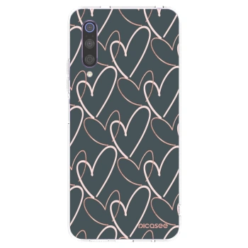 Picasee silikonska prozirna maskica za Xiaomi Mi 9 - Lots of love