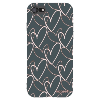 Picasee silikonska prozirna maskica za Apple iPhone 7 - Lots of love