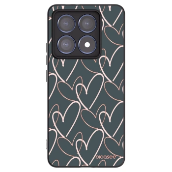 Picasee crna silikonska maskica za Xiaomi 14T Pro - Lots of love
