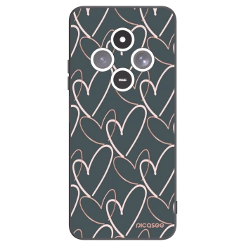 Picasee crna silikonska maskica za Xiaomi Redmi 14C - Lots of love