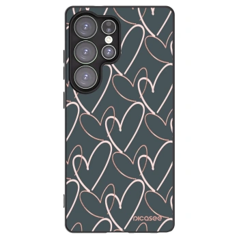 Picasee crna silikonska maskica za Samsung Galaxy S25 Ultra 5G - Lots of love