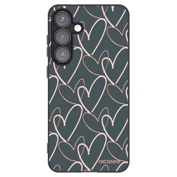 Picasee crna silikonska maskica za Samsung Galaxy S25+ 5G - Lots of love