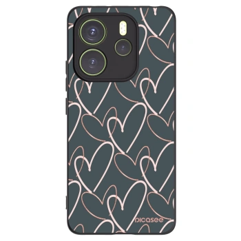 Picasee crna silikonska maskica za Xiaomi Redmi Note 14 4G - Lots of love