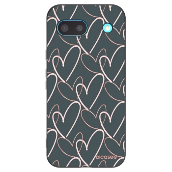 Picasee crna silikonska maskica za Google Pixel 8 - Lots of love