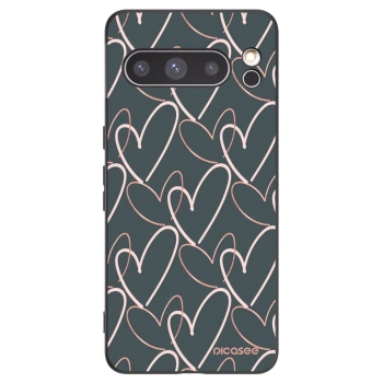 Picasee crna silikonska maskica za Google Pixel 8 Pro - Lots of love